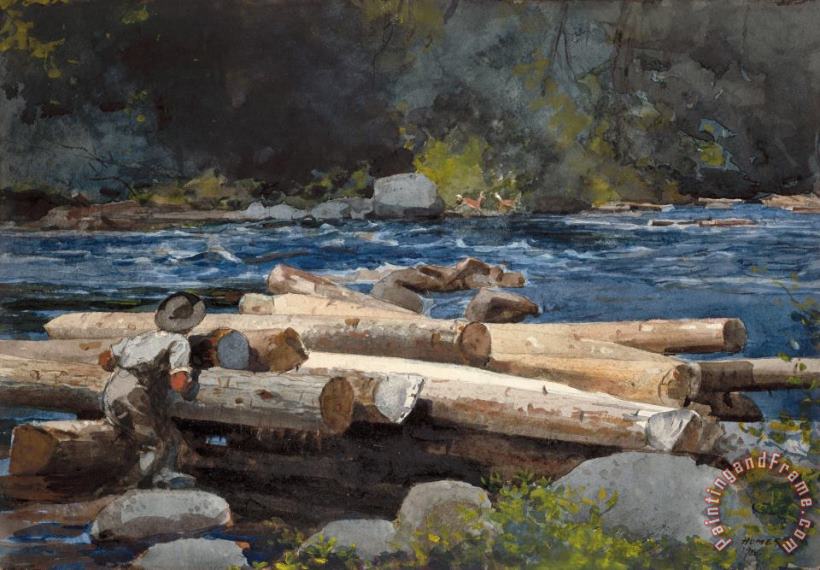 Winslow Homer Hudson River Art Painting