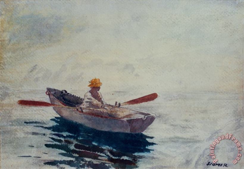 Winslow Homer In a Boat Art Painting
