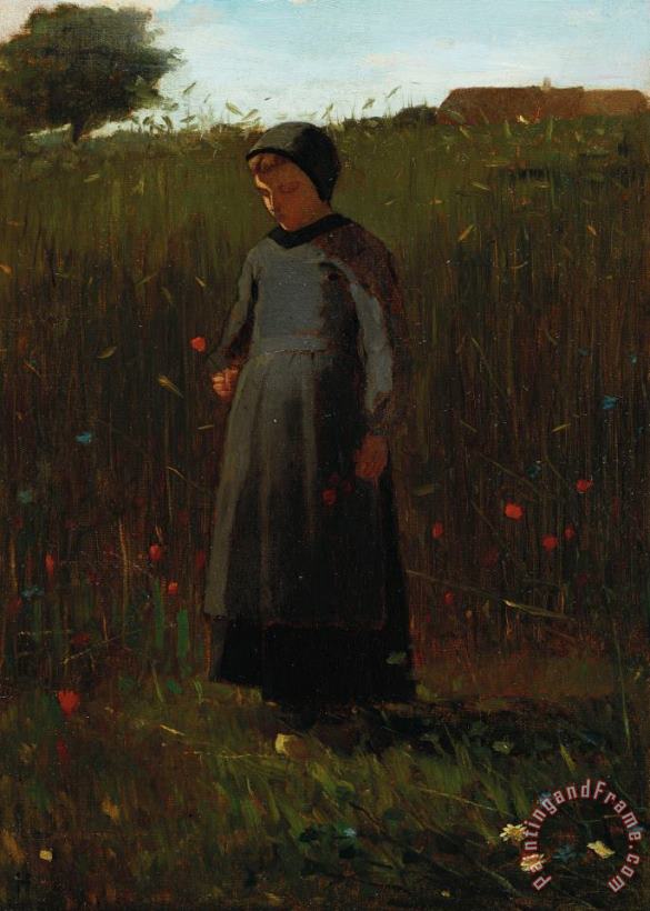 The Flowers of the Field painting - Winslow Homer The Flowers of the Field Art Print
