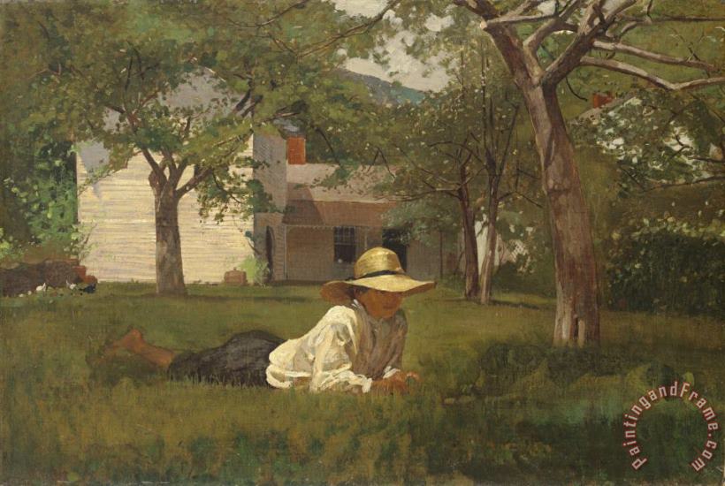The Nooning painting - Winslow Homer The Nooning Art Print