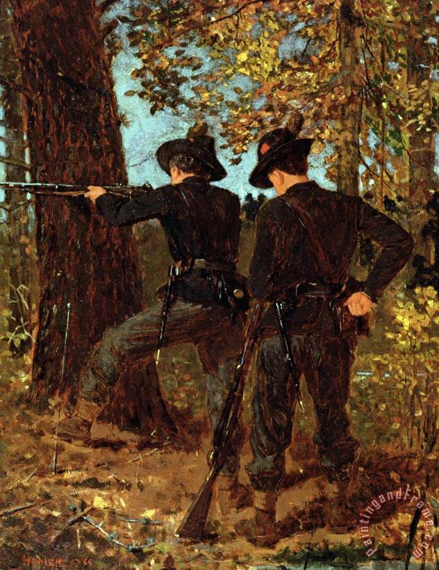 The Sharpshooters painting - Winslow Homer The Sharpshooters Art Print