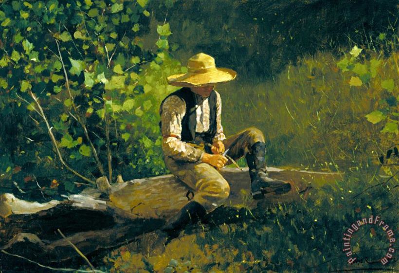 Winslow Homer The Whittling Boy Art Painting