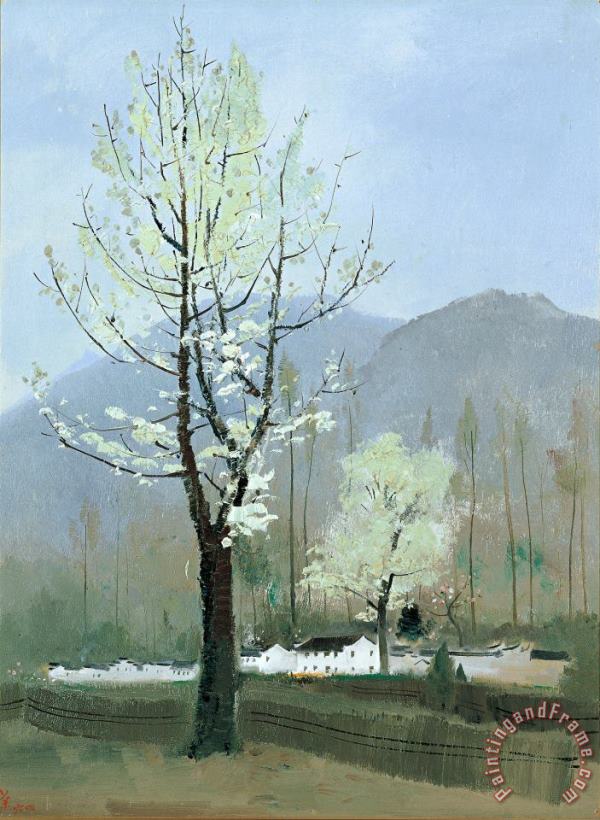 Pear Tree, 1964 painting - Wu Guanzhong Pear Tree, 1964 Art Print