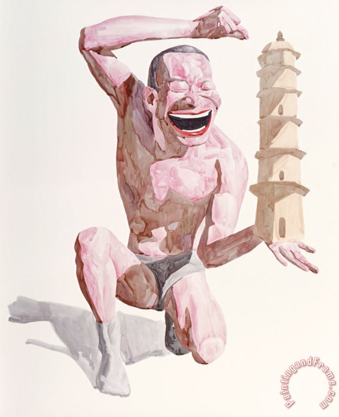 Yue Minjun Ohne Titel, No. 16, From Smile Ism Series, 2006 Art Painting