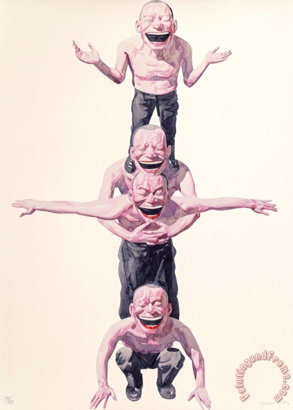 Yue Minjun One Smile Elevates Us All, No. 2, From Smile Ism Series, 2006 Art Painting