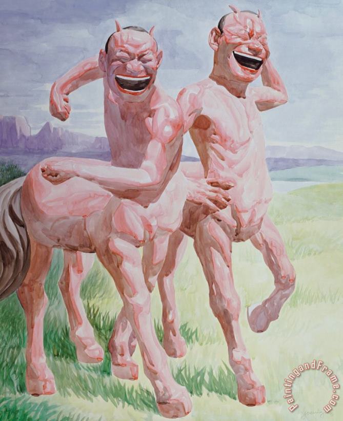 Untitled (smile Ism No. 11), 2006 painting - Yue Minjun Untitled (smile Ism No. 11), 2006 Art Print