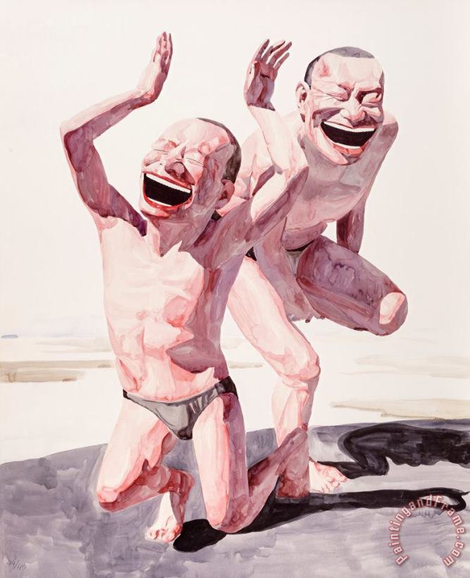 Untitled (smile Ism No. 20), 2006 painting - Yue Minjun Untitled (smile Ism No. 20), 2006 Art Print