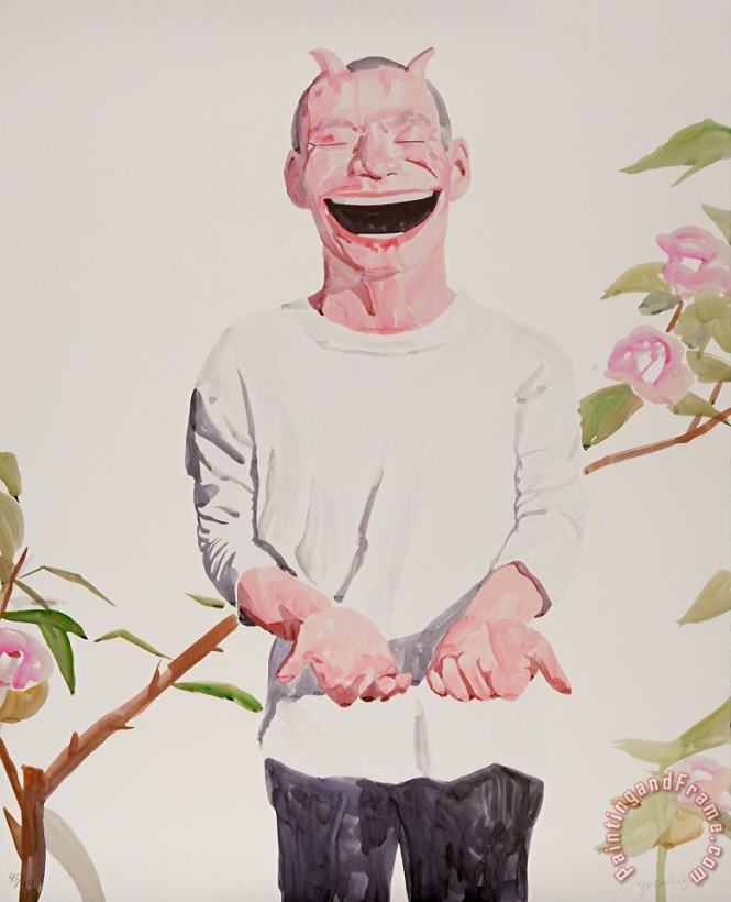 Untitled (smile Ism No. 22), 2006 painting - Yue Minjun Untitled (smile Ism No. 22), 2006 Art Print