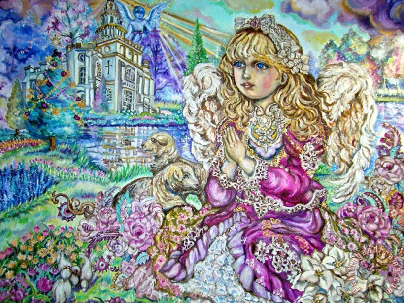 Yumi Sugai An Angel of Praying Art Painting