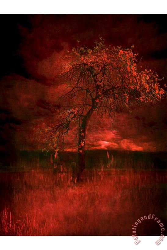 Bloody tree painting - Zygmunt Kozimor Bloody tree Art Print