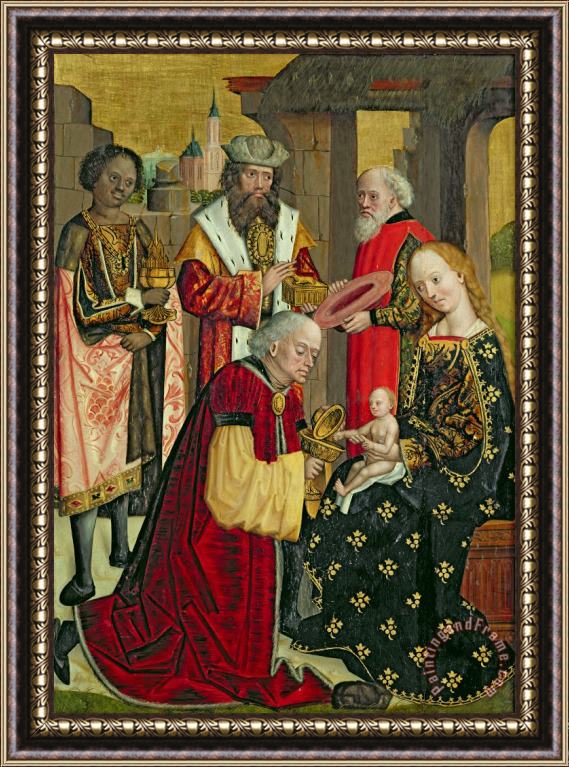 Absolon Stumme The Adoration of the Magi Framed Painting
