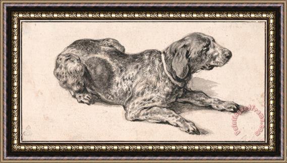Aelbert Cuyp Reclining Dog 1645 Framed Print
