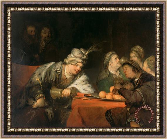 Aert de Gelder The Banquet of Ahasuerus Framed Painting