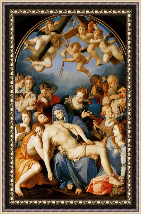 Agnolo Bronzino Deposition From The Cross Framed Painting