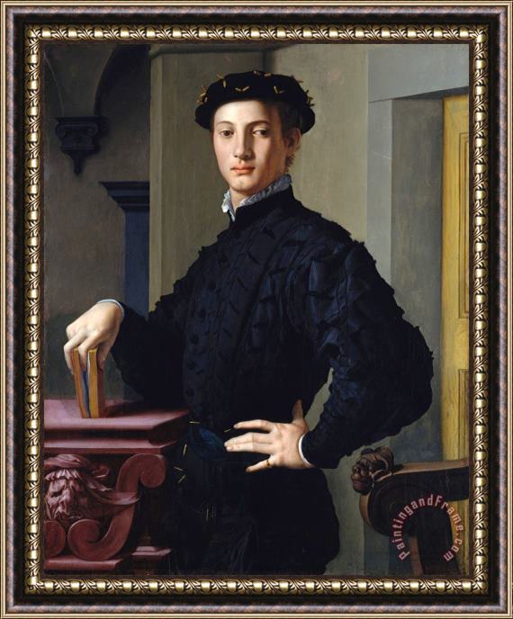 Agnolo Bronzino Portrait of a Young Man Framed Print