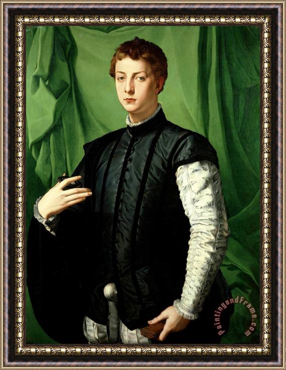 Agnolo Bronzino Portrait of Ludovico Capponi Framed Painting