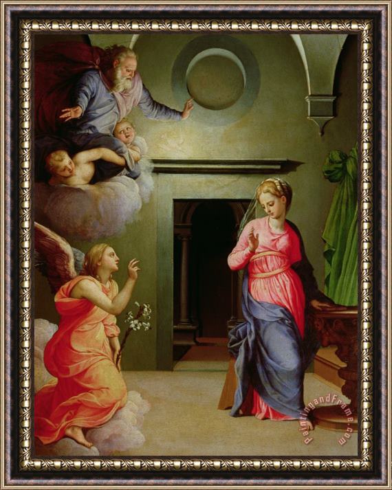 Agnolo Bronzino The Annunciation Framed Print