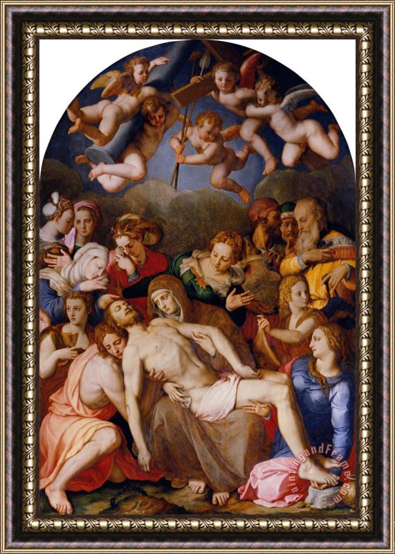 Agnolo Bronzino The Deposition of Christ Framed Painting