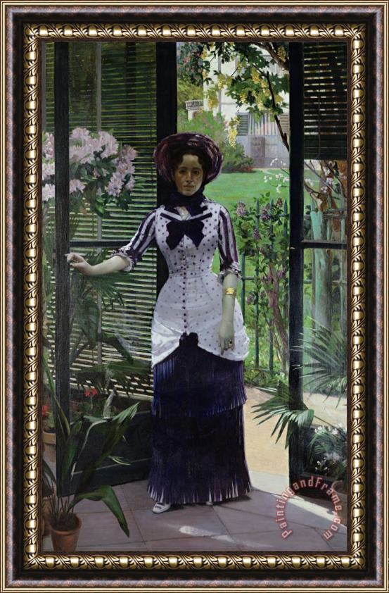 Albert Bartholome In the Greenhouse Framed Painting