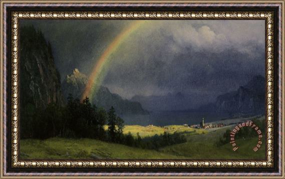 Albert Bierstadt After The Shower Framed Print