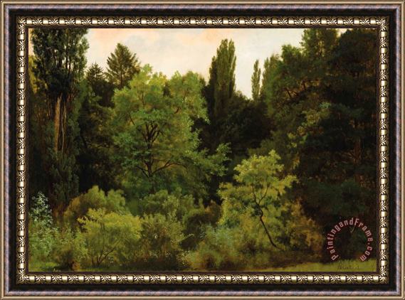 Albert Bierstadt Deep in The Rockies Framed Painting