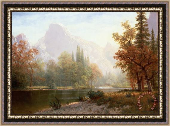 Albert Bierstadt Half Dome Yosemite Framed Painting