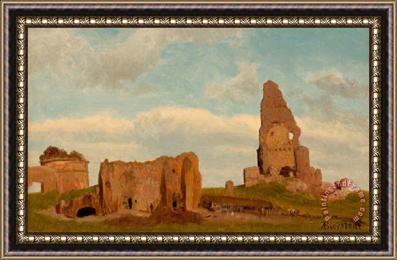 Albert Bierstadt Ruins Campagna of Rome, 1867 Framed Painting