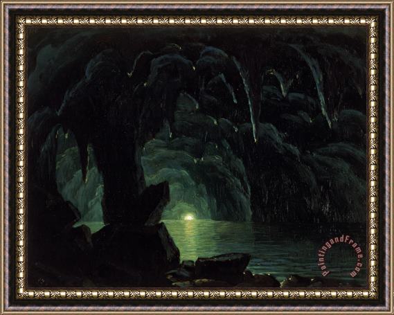 Albert Bierstadt The Blue Grotto Framed Print