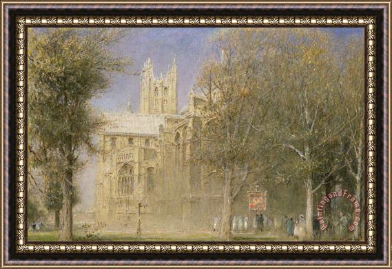 Albert Goodwin Canterbury Cathedral Framed Print