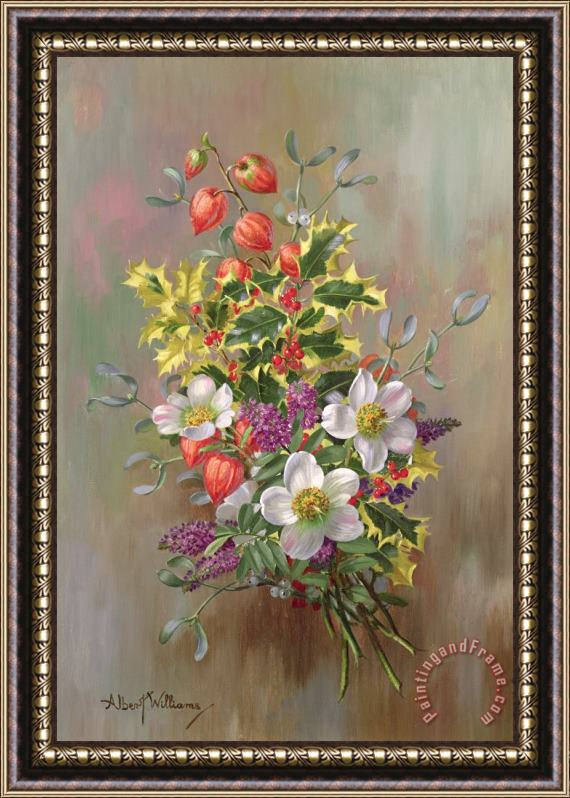 Albert Williams A Yuletide Posy Framed Print