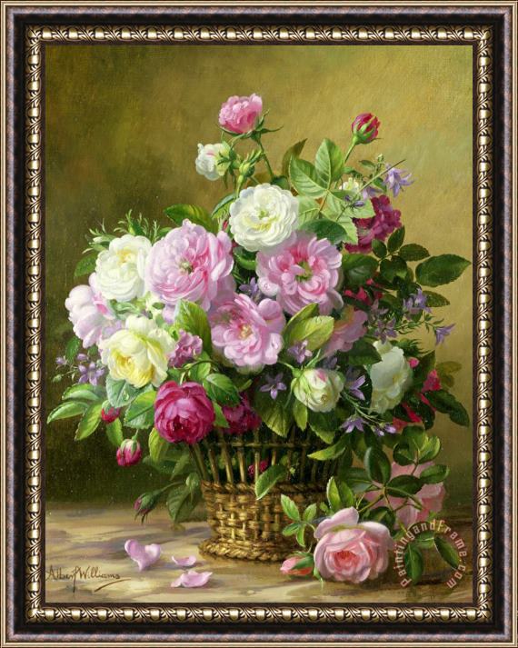 Albert Williams Roses Framed Painting