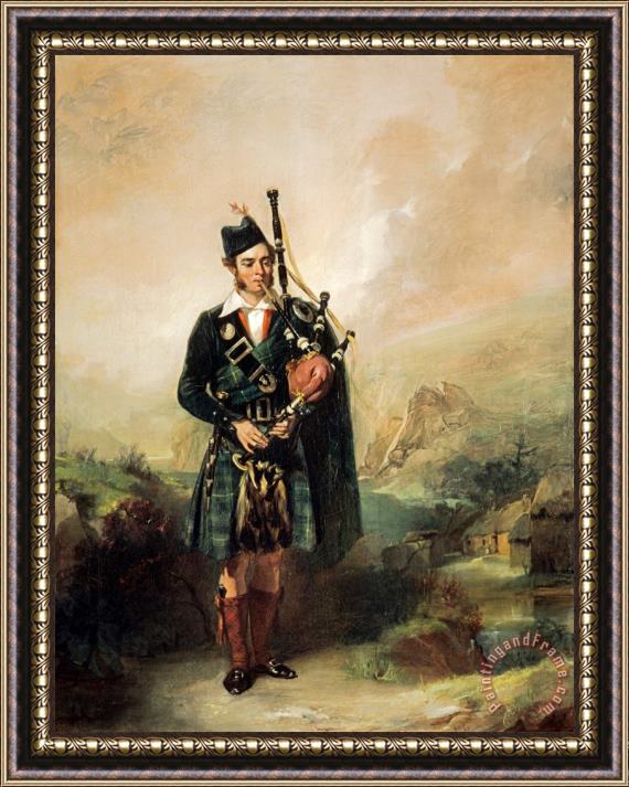 Alexander Johnston Angus Mackay, 1812 1859. Piper to Queen Victoria, 1843 1853 Framed Painting