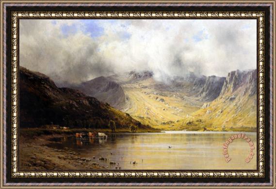 Alfred Fontuale Debreanski The Foxes Path to Cader Framed Painting