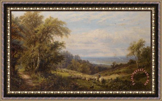 Alfred Glendening A View of Bostall Health Framed Print