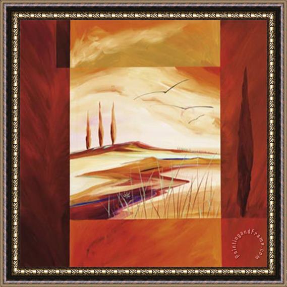 alfred gockel Crimson Beach Framed Painting