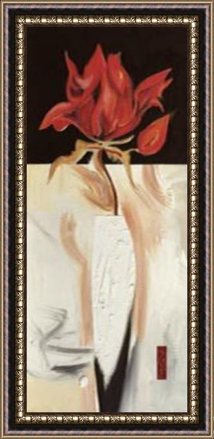 alfred gockel Fire Flower I Framed Painting