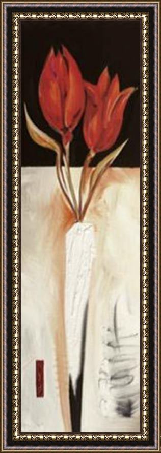 alfred gockel Fire Flower Ii Framed Painting