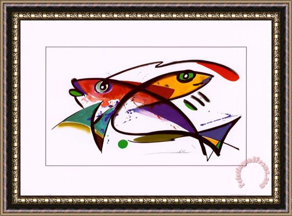 alfred gockel Fish Framed Painting