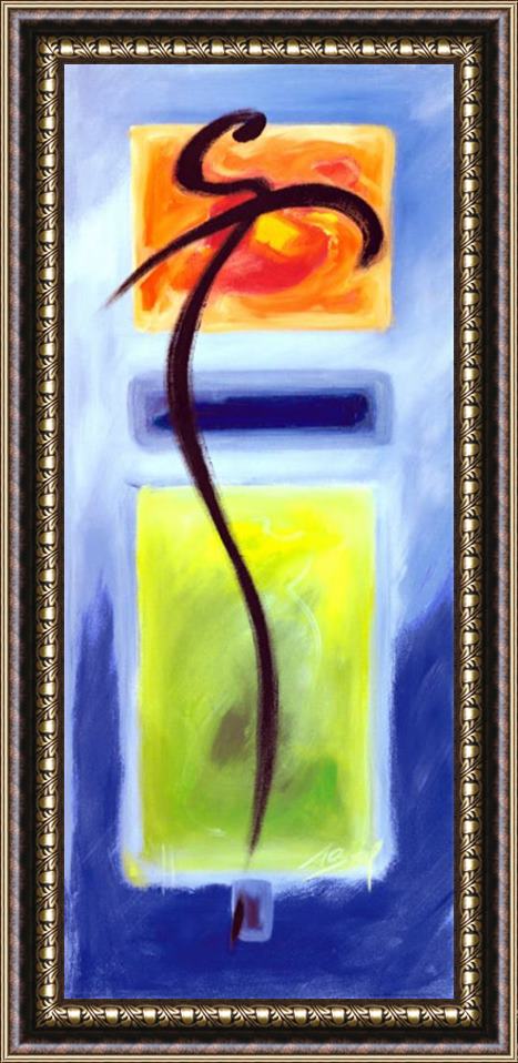 alfred gockel Moved by The Music Iv Framed Painting