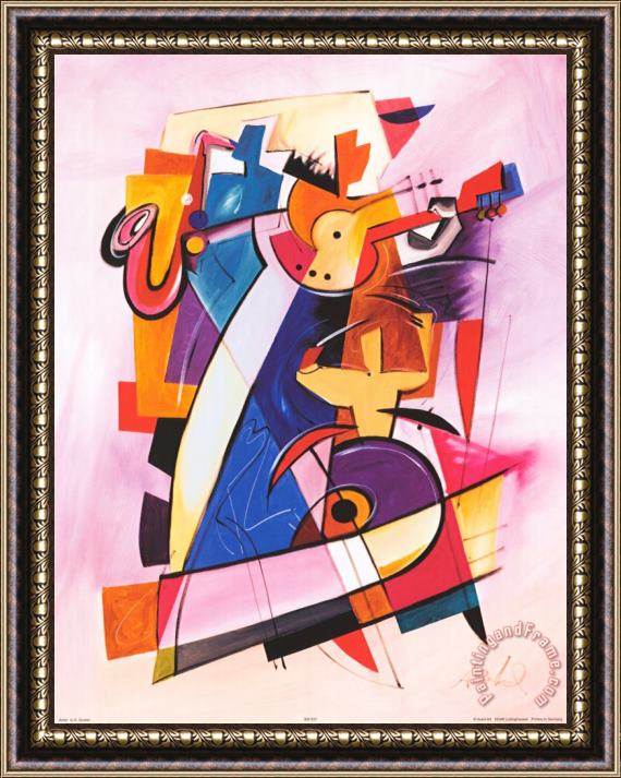 alfred gockel Pick Up The Beat Framed Painting
