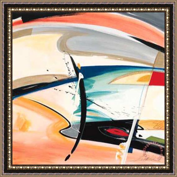 alfred gockel Surf Fishing Framed Painting
