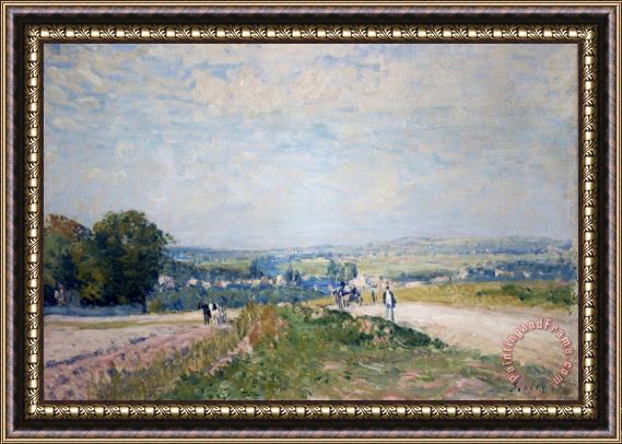 Alfred Sisley El Camino De Montbuisson a Louveciennes Framed Painting