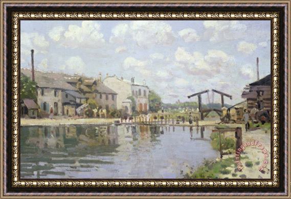 Alfred Sisley The Canal Saint Martin Paris Framed Painting