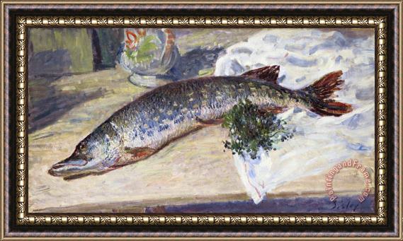 Alfred Sisley The Pike (le Brochet) Framed Print