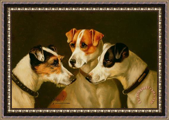 Alfred Wheeler The Hounds Framed Painting