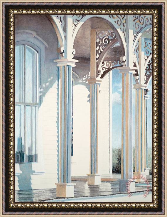 Alice Dalton Brown Westfield Columns, 2019 Framed Painting