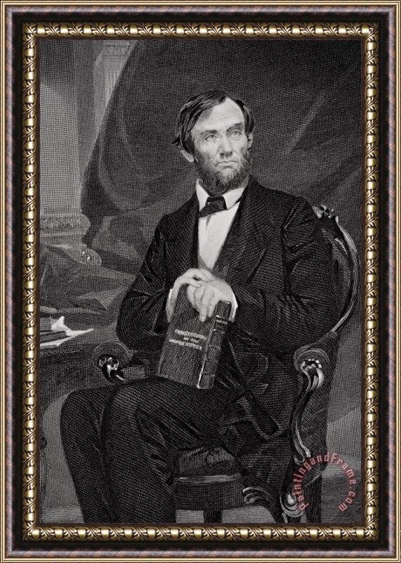 Alonzo Chappel Portrait Of Abraham Lincoln Framed Print