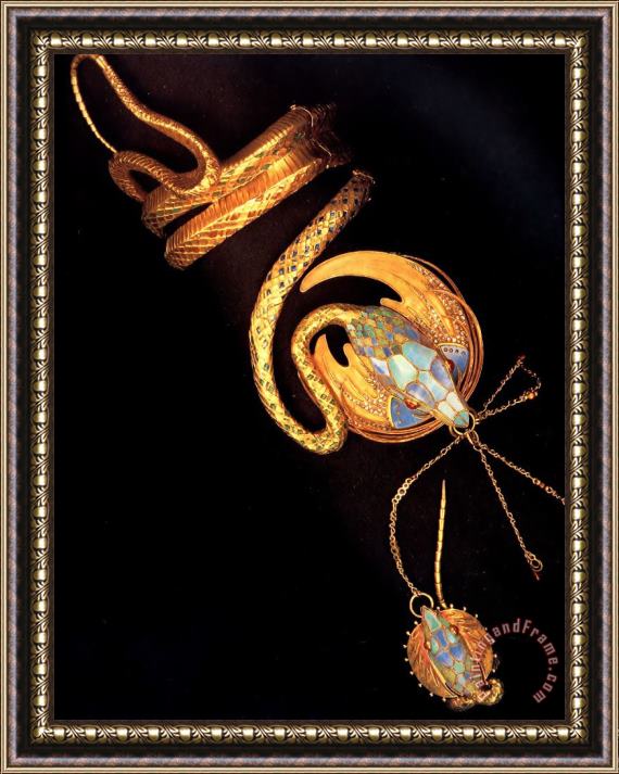 Alphonse Maria Mucha Bracelet Framed Painting