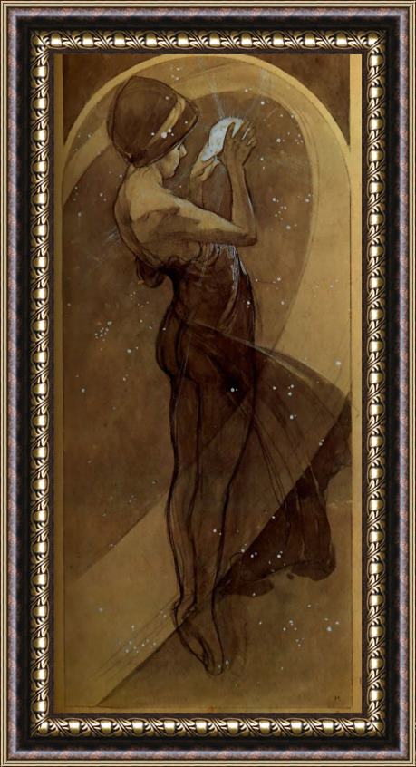 Alphonse Maria Mucha North Star Framed Print