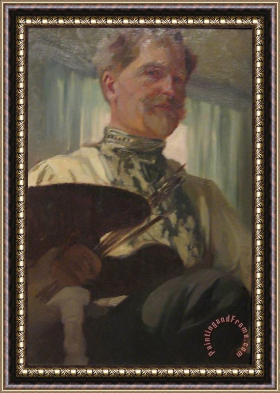 Alphonse Marie Mucha Self Portrait 1907 Framed Print